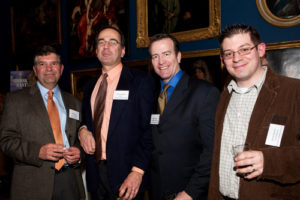 Ken DeCosata, Pare Corp., Chris Feisthamel, Member Benefit Solution with Gleason & Jeremy Girard of Envision Technology Advisors. / PBN Photo/ Stephanie Ewens