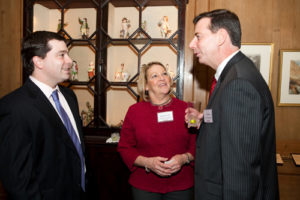Mike Flaherty, Mary Jane Lilly & Jerry Pollock of USI Insurance / PBN Photo/ Stephanie Ewens