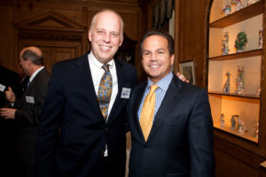 Roger Bergenheim, PBN Publisher with Mayor David Cicilline / PBN Photo/ Stephanie Ewens