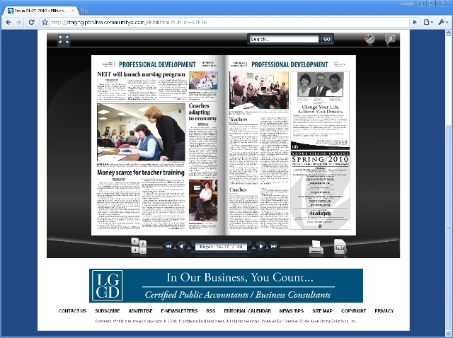 THE NEW ELECTRONIC EDITION of Providence Business News lets subscribers read a replica of the latest print edition every Saturday. / THE NEW ELECTRONIC EDITION of Providence Business News lets subscribers read a replica of the latest print edition every Saturday. /