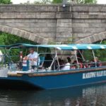 RIVER TOUR: Owned and operated by the Blackstone Valley Tourism Council (BVTC), 
the Explorer, above, highlights the history of mills and other local landmarks along the Blackstone River in Central Falls. / 