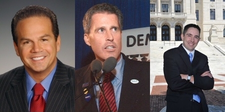 CICILLINE, LEFT, AND LYNCH, center, have announced their candidacies for the open congressional seat. Pacheco, right, is reportedly lining up support. / CICILLINE, LEFT, AND LYNCH, center, have announced their candidacies for the open congressional seat. Pacheco, right, is reportedly lining up support. /
