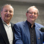 Despite industry trends, these businesses endure STAYING LOCAL: Brothers Richard, left, and Roger Bouchard are co-owners of WNRI-AM 1380 in Woonsocket. They say their success is due in part to their commitment to programming focused on the Blackstone Valley. /