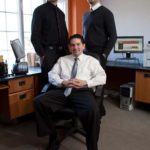 Friends and family can
be potent business mix WORKING TOGETHER: Jeshua Zapata, seated, and brothers Juan, left,
and Jairo Gomez are partners in Xzito Creative Solutions in Johnston.
They are also roommates. /