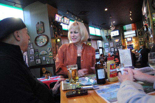 GAME TIME: Ruth Ferrazzano, owner of Murphy’s Deli & Bar in Providence, is expecting an uptick in business when the tournament hits town. / GAME TIME: Ruth Ferrazzano, owner of Murphy’s Deli & Bar in Providence, is expecting an uptick in business when the tournament hits town. /