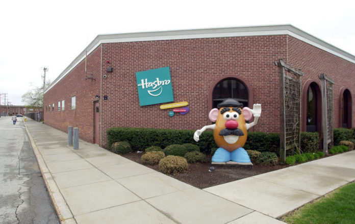HASBRO HEADQUARTERS in Pawtucket. Shares in the toymaker, whose brands including Transformers and My Little Pony, rose to near a 52-week high Monday. / 