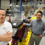 READY TO ROLL: Peter Hughes, Vectrix chief technology officer, left, and Jason Kim, 
Vectrix chief operations officer. Fresh out of bankruptcy, the company is eager to succeed. / 
