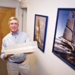 SOLID IDEA: Core Composites President Richard O&rsquo;Meara holds a concrete composite. / 
