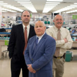 CIRCUIT CITY: Warwick-based VR Industries was formed in 1985 after company President Joe Oakes, foreground, and CEO Fred 
Pestana, right, purchased Long Island-based Vanguard Relay. On the left is Vice President Brian Pestanta. / 