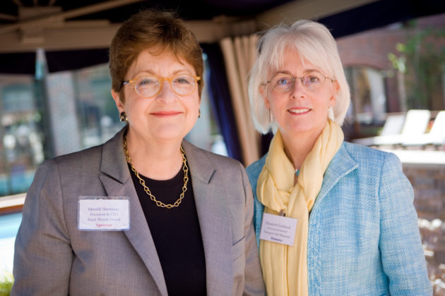 Bank Rhode Island CEO, Merrill Sherman, and Honoree Elizabeth Goddard, the Newport Art Museum / Rupert Whiteley