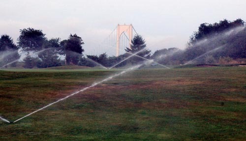 ABOVE PAR: Despite its success at Jamestown Golf Course, effluent irrigation is still rare at golf courses in the Northeast. / ABOVE PAR: Despite its success at Jamestown Golf Course, effluent irrigation is still rare at golf courses in the Northeast. /