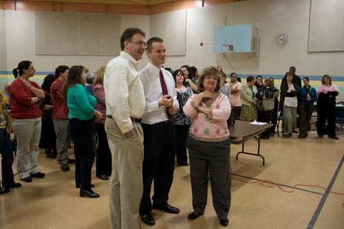 FRIEND INDEED:
Former Children’s Friend board member Mike Spirdione, left, Director of Development Bryan W. Ferguson and development assistant Joyce LaFrance Tormey at a 2009 staff meeting.
PHOTO COURTESY
CHILDREN’S FRIEND / FRIEND INDEED:
Former Children’s Friend board member Mike Spirdione, left, Director of Development Bryan W. Ferguson and development assistant Joyce LaFrance Tormey at a 2009 staff meeting.
PHOTO COURTESY
CHILDREN’S FRIEND /