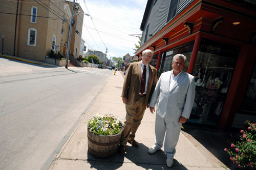 POWER IN NUMBERS: Newport Restoration Fund Executive Director Pieter Roos, left, and Tropical Gangsters owner Steven Cundy are leading the improvement-district effort. / POWER IN NUMBERS: Newport Restoration Fund Executive Director Pieter Roos, left, and Tropical Gangsters owner Steven Cundy are leading the improvement-district effort. /