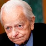 Byrd, GOP put finance bill vote in doubt THE DEATH on Monday of U.S. Sen. Robert Byrd, shown above at a Senate hearing last month, has cost Democrats another vote for the financial reform bill. /