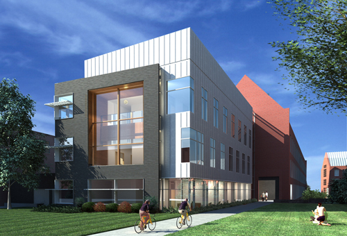 PHARMVILLE: The new home of the University of Rhode Island’s College of Pharmacy will be funded in large part by a $65 million voter-approved state bond. It was designed by Boston’s Payette Associates. / PHARMVILLE: The new home of the University of Rhode Island’s College of Pharmacy will be funded in large part by a $65 million voter-approved state bond. It was designed by Boston’s Payette Associates. /