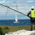 DEEPWATER WIND, THE OFFSHORE WIND FARM DEVELOPER, has established its headquarters in Providence, a move applauded by Gov. Donald L. Carcieri.  / 