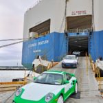 THE FIRST SHIPLOAD OF Porsches was unloaded at North Kingstown's Port of Davisville last week. / 