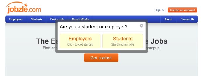 JOBZLE.COM IS A BROWN UNIVERSITY student initiative that matches college students looking for part-time work and internships with potential employers. / JOBZLE.COM IS A BROWN UNIVERSITY student initiative that matches college students looking for part-time work and internships with potential employers. /