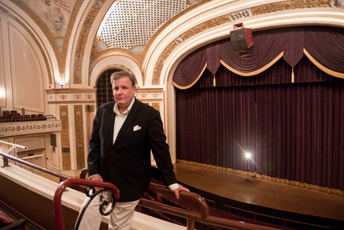 SOUND IDEAS: Stephen Habl, VMA general manager, shows off the theater, which is home to R.I. Philharmonic Orchestra performances on Fridays. / SOUND IDEAS: Stephen Habl, VMA general manager, shows off the theater, which is home to R.I. Philharmonic Orchestra performances on Fridays. /