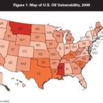 RHODE ISLANDERS SPENT an average of 3.95 percent of their income on gasoline in 2008. The Ocean State ranked No. 28 in the nation for vulnerability to gas prices.For a larger version of this image, CLICK HERE. / 