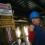 A NEW DIRECTION? Heritage Harbor trustee Albert T. Klyberg leads a tour of the Dynamo House. / 