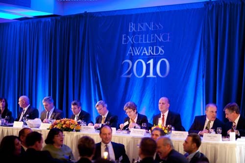 Head table with the 2010 BEA Sponsors.