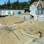 PET PROJECT: Above, the construction site at NorthPaws Veterinary Center in Smithfield, where a geothermal system was installed. / 