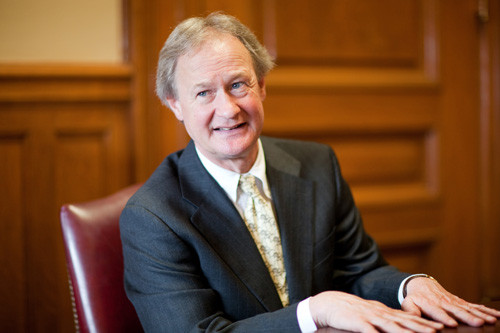 OPEN COMMUNICATION? Gov. Lincoln D. Chafee submitted his first budget proposal this month. The independent said he hopes to have a better dialogue with the Democrat-controlled General Assembly over the budget than his predecessor, Republican Donald L. Carcieri. / OPEN COMMUNICATION? Gov. Lincoln D. Chafee submitted his first budget proposal this month. The independent said he hopes to have a better dialogue with the Democrat-controlled General Assembly over the budget than his predecessor, Republican Donald L. Carcieri. /