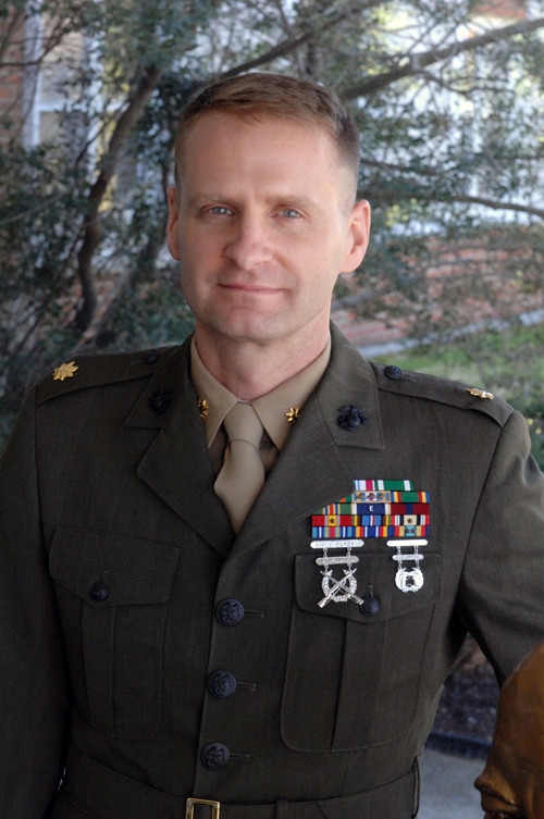 ALWAYS PREPARED: Maj. Bradley W. Phillips is second in command at the Naval Academy Preparatory School in Newport. His finance role takes on added importance as the school wrestles with government-allocation levels. / ALWAYS PREPARED: Maj. Bradley W. Phillips is second in command at the Naval Academy Preparatory School in Newport. His finance role takes on added importance as the school wrestles with government-allocation levels. /