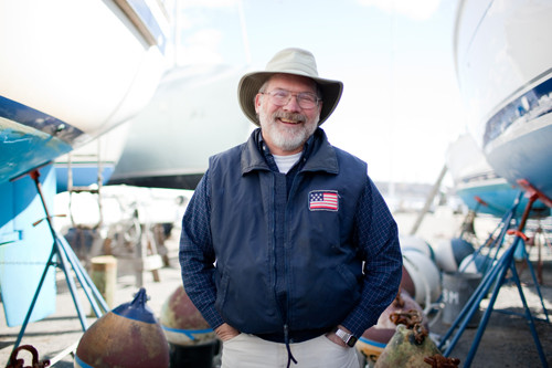 SAILS MOVES: Robert Lawnsby, president of Narragansett Sailing LLC, has been around the water since he was a kid, thanks in part to his father’s naval service. He was able to open his sailing school in 2009. / SAILS MOVES: Robert Lawnsby, president of Narragansett Sailing LLC, has been around the water since he was a kid, thanks in part to his father’s naval service. He was able to open his sailing school in 2009. /