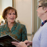 PRESERVE AND PROTECT: Trudy Coxe, left, CEO and executive director of the Preservation Society of Newport County, with Communications Manager Andrea Carneiro. Coxe has spent 13 years at the helm of the society. / 
