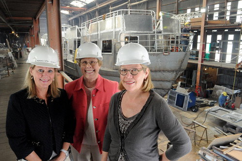 HOPE FLOATS: The Blount sisters, from left: Nancy Blount, Marcia Blount and Julie Blount. Their company, Blount Boats, has survived despite feeling the impact of the recession in recent years. / HOPE FLOATS: The Blount sisters, from left: Nancy Blount, Marcia Blount and Julie Blount. Their company, Blount Boats, has survived despite feeling the impact of the recession in recent years. /