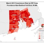 FORECLOSURES in the Providence area rose in March compared with the same time last year, CoreLogic said Monday. For a larger version of this map click here. / 