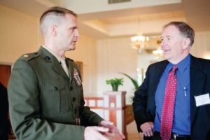 Honoree Major Bradley Phillips, Naval Academy Preparatory School and Honoree Mark Delaney, Hexagon Metrology  / Rupert Whitely
