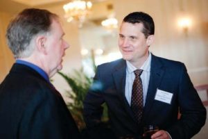 Honorees Mark Delaney (left), Hexagon Metrology and Sean Murphy, Narragansett Bay Insurance  / Rupert Whitely