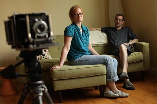 PICTURE-PERFECT: Kate Kelley and Jonathan Beller are two of the artists who have taken up residence in AS220’s Mercantile Block. / PICTURE-PERFECT: Kate Kelley and Jonathan Beller are two of the artists who have taken up residence in AS220’s Mercantile Block. /