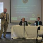 FROM LEFT: David Smith, director of the R.I.Emergency Management Agency; U.S. Rep. James R. Langevin, co-founder of the Congressional Cybersecurity Caucus; and Doug White, RICDT member and director of the Forensics Applied Networking and Security Center at Roger Williams University. / 