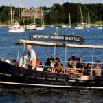 COURTESY OLDPORT MARINE SERVICES INC.
FLOATING TAXI: Oldport Marine employee Bill McMullen is behind the wheel of the company’s 27-foot harbor shuttle, Roll, in Newport. / 