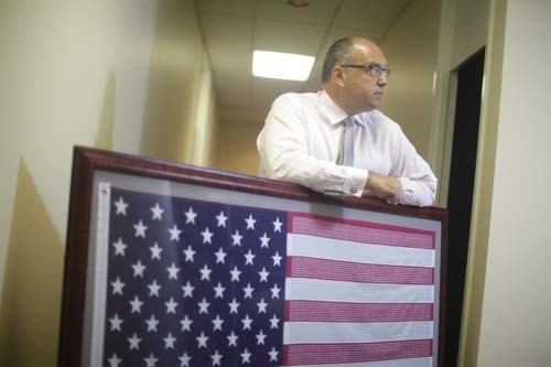 SEEKING JUSTICE: Motley Rice attorney Don Migliori says major payouts by defendants in the Sept. 11 case are necessary. / PBN PHOTO/RYAN T. CONATY SEEKING JUSTICE: Motley Rice attorney Don Migliori says major payouts by defendants in the Sept. 11 case are necessary. / PBN PHOTO/RYAN T. CONATY