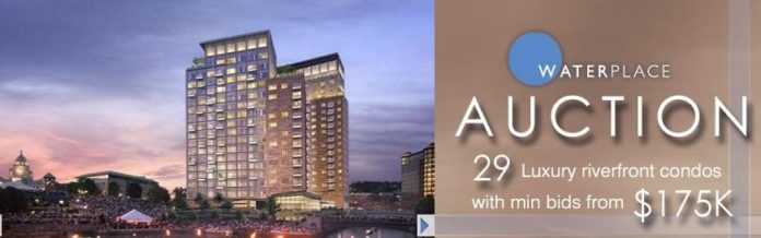 TWENTY-nine residences at Waterplace will go up for auction next month in an attempt to jump-start sales at the luxury condominium complex. / COURTESY WATERPLACE TWENTY-nine residences at Waterplace will go up for auction next month in an attempt to jump-start sales at the luxury condominium complex. / COURTESY WATERPLACE