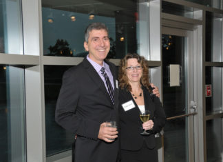 Honoree Steven Eaves of Eaves Devices with wife Holly. Eaves Devices was presented with the Innovation of the Year Award for Energy & the Environment  / Mike Skorski