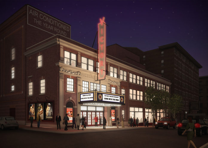 OPENED IN 1920 on Suffolk Street in Holyoke and closed in 1979, the Victory was purchased by the Massachusetts International Festival of the in 2009 to restore and return to use for theater, opera, dance, film and other arts. / COURTESY DURKEE, BROWN, VIVEIROS & WERENFELS OPENED IN 1920 on Suffolk Street in Holyoke and closed in 1979, the Victory was purchased by the Massachusetts International Festival of the in 2009 to restore and return to use for theater, opera, dance, film and other arts. / COURTESY DURKEE, BROWN, VIVEIROS & WERENFELS