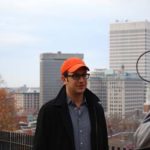 COURTESY (ADD)VENTURES
CAMERA-READY: Actor Dan Mills prepares to film a video that will be used to help market Providence&rsquo;s Knowledge District.