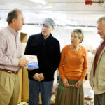 Digging for new seafood markets SOMETHING'S FISHY: Members of the Atlantic Capes Fisheries team, from left: Vice President of Sales and Marketing Steve Zevitas, John Bloand, Suzanne O'Connell and Vice President and General Manager Thomas Slaughter III. The company has a fleet of eight dredging boats. / PBN FILE PHOTO/RUPERT WHITELEY