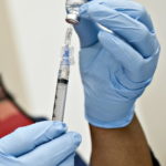 MORE than 250 residents received a vaccine shot against pertussis, a highly contagious bacterial disease known as whooping cough, within the first hour that the shots were administered at a clinic set up by The R.I. Department of Health in the Barrington High School cafeteria beginning at 4 p.m. on Jan. 12.  / BLOOMBERG NEWS FILE PHOTO MATT NAGER