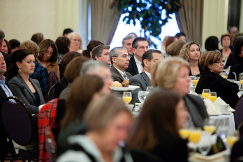 FULLY ENGAGED: Members of the business community attended a PBN summit on health care reform and wellness in November. / PBN FILE PHOTO/RUPERT WHITELEY FULLY ENGAGED: Members of the business community attended a PBN summit on health care reform and wellness in November. / PBN FILE PHOTO/RUPERT WHITELEY
