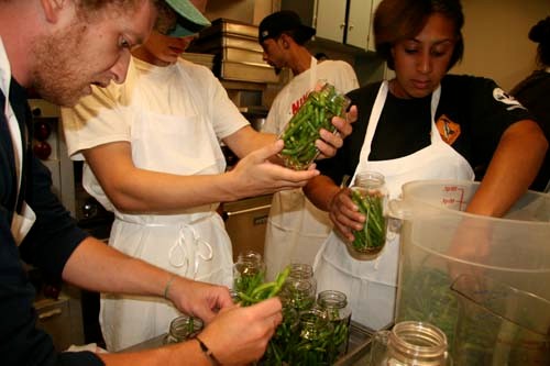 A FRESH IDEA: Thanks to a grant from The Rhode Island Foundation, at-risk youth gain jobs skills pickling beans. / PBN PHOTO/MICHEAL PERSSON A FRESH IDEA: Thanks to a grant from The Rhode Island Foundation, at-risk youth gain jobs skills pickling beans. / PBN PHOTO/MICHEAL PERSSON