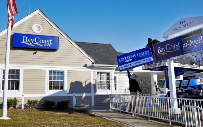 BAYCOAST BANK is the new name of the former Citizens~Union Savings Bank, a change that became official in mid-January. / COURTESY BAYCOAST BANK