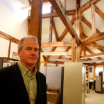 TAKE AND RECEIVE: Audubon Society of Rhode Island Executive Director Lawrence Taft stands in office space that he is hoping to lease through the Non-Profit Exchange. / PBN PHOTO/MICHAEL PERSSON