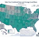RHODE Island tied with four other states for having the second-highest state sales tax rate at 7 percent.  / COURTESY TAX FOUNDATION